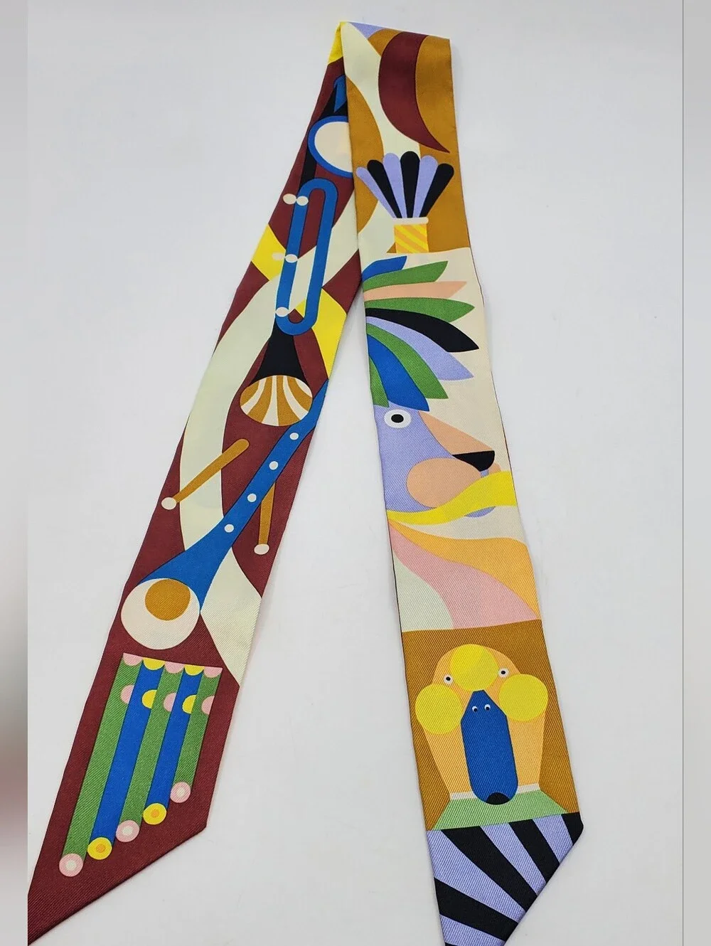 Hermes Parade En Fanfare Twilly Scarf - Picture 2 of 9